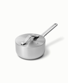 Caraway Nonstick Ceramic 1.75-quart Sauce Pan With Lid In Stainless Steel