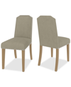 Macy's Hinsen 2pc Dining Chair Set In Sand