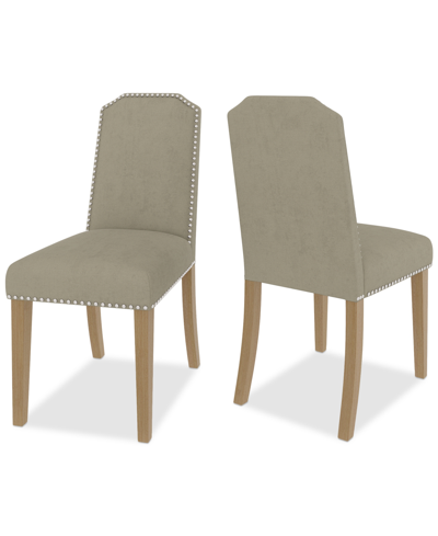 Macy's Hinsen 2pc Dining Chair Set In Sand