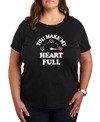 AIR WAVES TRENDY PLUS SIZE VALENTINE'S DAY GRAPHIC T-SHIRT