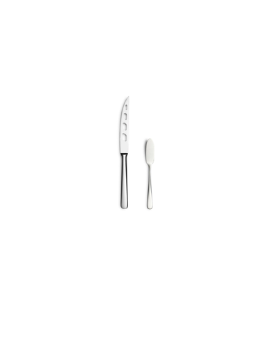 Year & Day 2-pc Cheese Knife Set In Polished Steel