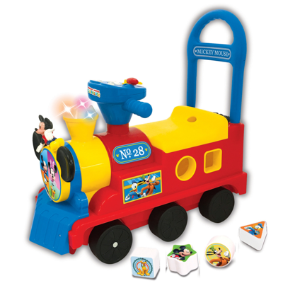 Kiddieland Kids' Disney Mickey Mouse Clubhouse Play N Sort Activity Train Ride On In Multi