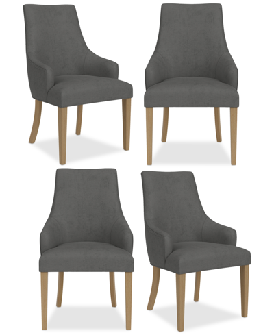 Macy's Nelin 4pc Dining Chair Set In Slate