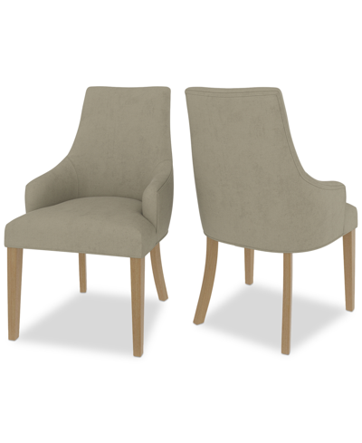 Macy's Nelin 2pc Counter Height Chair Set In Sand