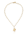 ETTIKA PAPERCLIP CHAIN INITIAL NECKLACE