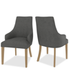 Macy's Nelin 2pc Dining Chair Set In Slate
