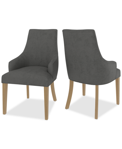 Macy's Nelin 2pc Dining Chair Set In Slate