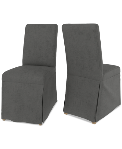 Macy's Estby 2pc Dining Chair Set In Slate