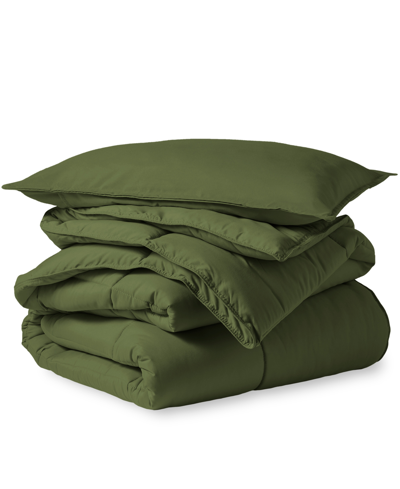 Bare Home Down Alternative Comforter Set, Twin/twin Xl In Green