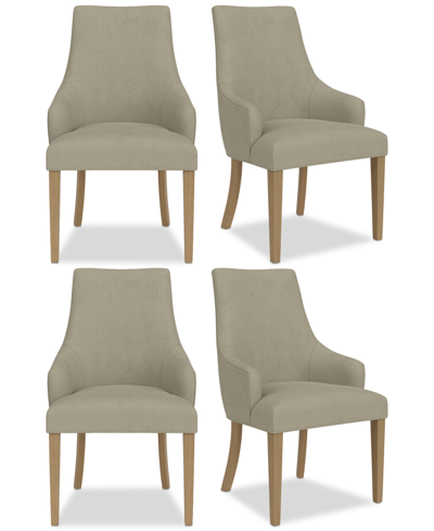 Macy's Nelin 4pc Dining Chair Set In Sand