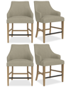 Macy's Nelin 4pc Counter Height Chair Set In Sand