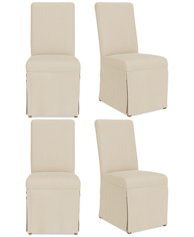 Macy's Estby 4pc Dining Chair Set In Ivory
