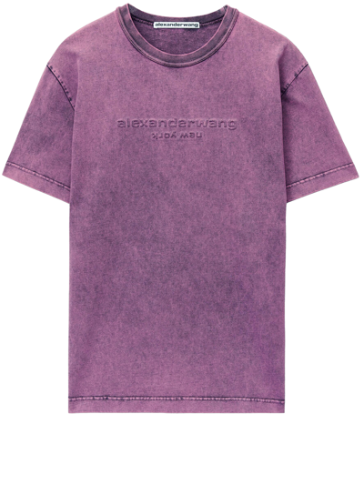 Alexander Wang Pink Embossed T-shirt