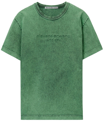 Alexander Wang Green Embossed T-shirt