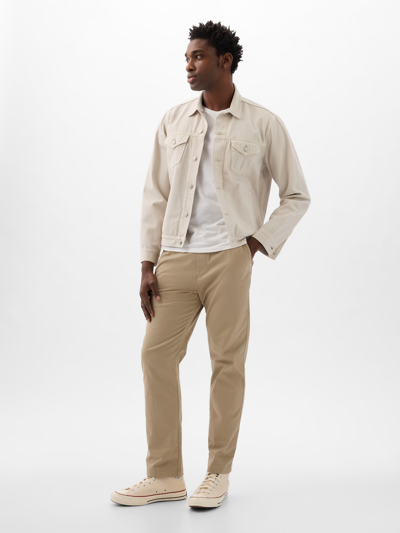 Gap Pull-on Khakis With E-waist In Iconic Khaki