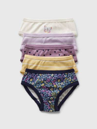 Gap Babies' Toddler Organic Cotton Bikini Briefs (5-pack) In Orchid Petal Purple