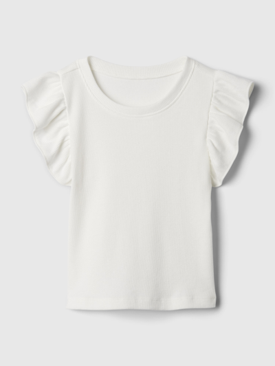 Gap Baby Mix & Match Ruffle T-shirt In Off White