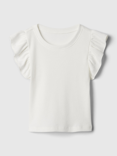 Gap Baby & Toddler Mix & Match Ruffle T-shirt In Off White