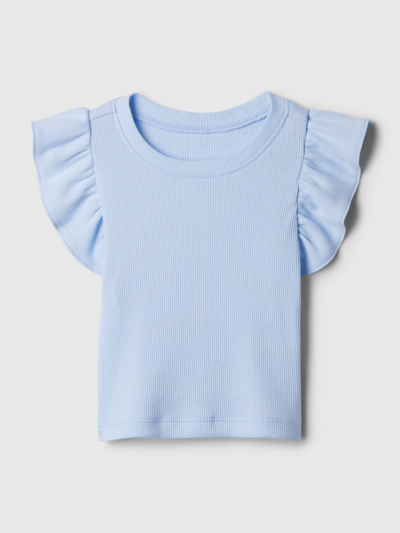 Gap Baby Mix & Match Ruffle T-shirt In Bicoastal Blue