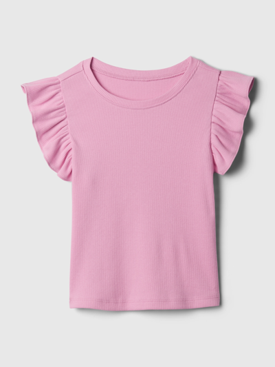 Gap Baby Mix & Match Ruffle T-shirt In Sugar Pink