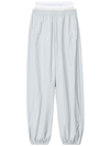 ALEXANDER WANG TRACK PANTS WITH PRESTYLED UNDERWEAR