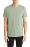 Allsaints Brace Tonic Slim Fit Cotton T-shirt In Wheatgrass Green
