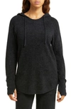 Barefoot Dreams Shirttail Hoodie In Black