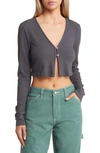 BP. RIB CROP CARDIGAN