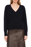 Vince Weekend V Neck Cashmere Pullover Coastal In Coastal