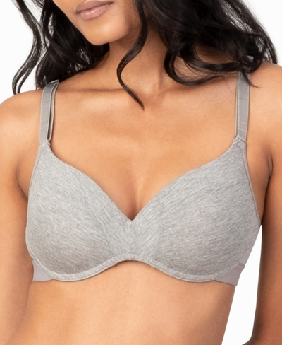 Lively Women's The All Day No Wire Push Up Bra, 45431 In Heather Gray