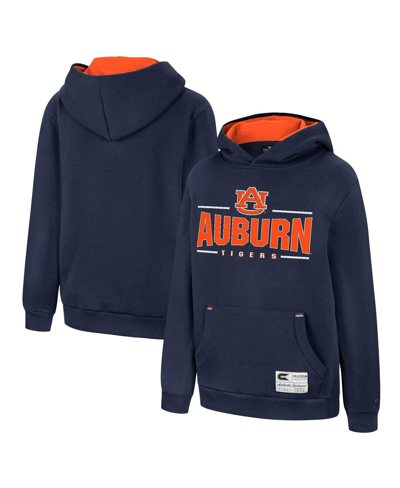 COLOSSEUM BIG BOYS COLOSSEUM NAVY AUBURN TIGERS LEAD GUITARISTS PULLOVER HOODIE