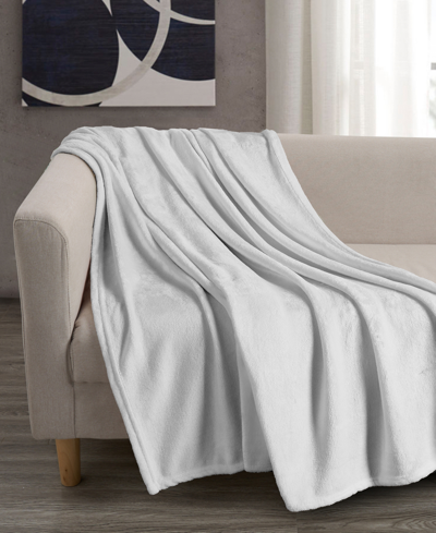 Videri Home Sheldon Velvet Throw, 50" X 60" In Gray