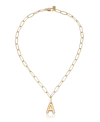 Ettika Paperclip Chain Initial Necklace In Gold-a