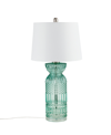 HAMPTON HILL LUXURIA TEXTURED GLASS AND ACRYLIC BASE TABLE LAMP