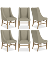 Macy's Eryk 6pc Host Chair Set In Sand