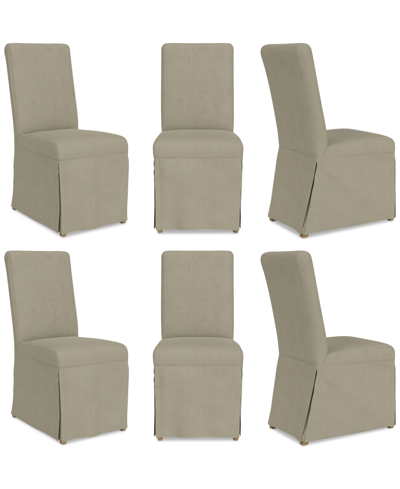 Macy's Estby 6pc Dining Chair Set In Sand