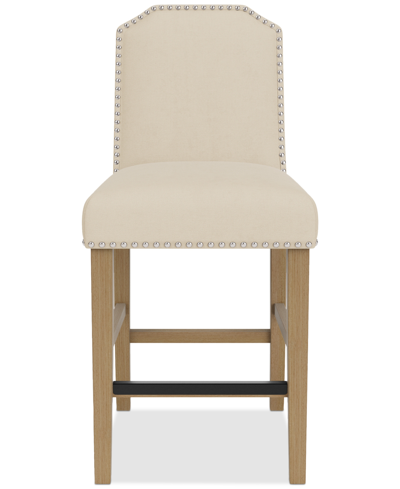 Macy's Hinsen Counter Height Chair In Ivory