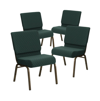 EMMA+OLIVER 4 PACK 21''W STACKING CHURCH CHAIR