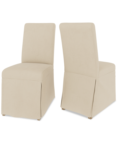 Macy's Estby 2pc Dining Chair Set In Ivory