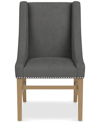 Macy's Eryk 8pc Host Chair Set In Slate