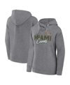 Fanatics Branded Heather Gray Miami Hurricanes Script Favorite Pullover Hoodie In Heather Gray