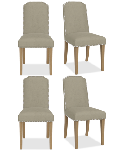 Macy's Hinsen 4pc Dining Chair Set In Sand