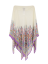 ETRO VOILE CAPE WITH ICONIC PRINT