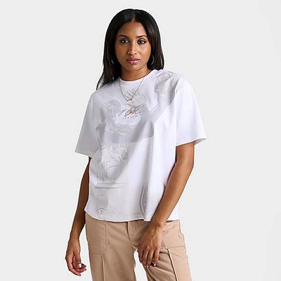 Nike Jordan Women's Essentials Hero T-shirt In White/grey 