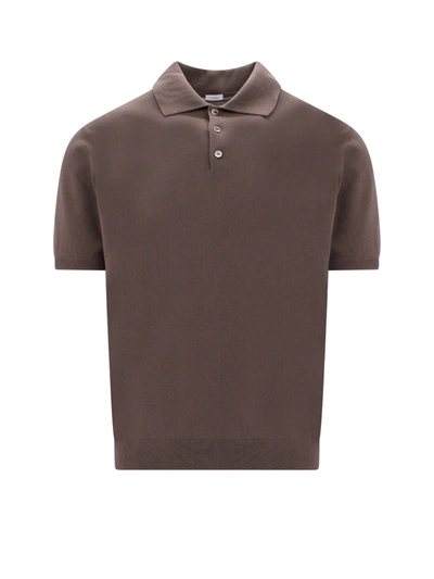 Malo Polo Shirt In Brown
