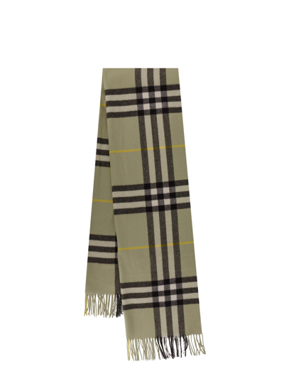 BURBERRY CASHMERE SCARF WITH GIANT CHECK PRINT