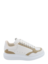 ALEXANDER MCQUEEN LEATHER AND SUEDE SNEAKERS WITH SUEDE PROFILES