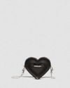 Dr. Martens' Mini Heart Shaped Leather Bag In Schwarz