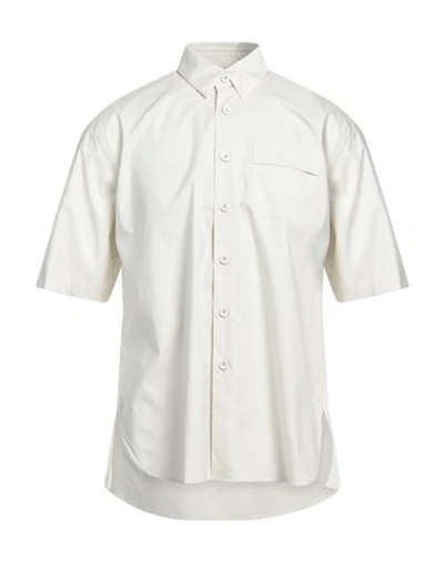Lardini Man Shirt Off White Size Xl Cotton, Elastane