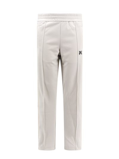 PALM ANGELS TROUSER WITH EMBROIDERED MONOGRAM ON THE FRONT